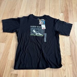 NWT Uniqlo Manga Black Demon Slayer Tee, Sz XS